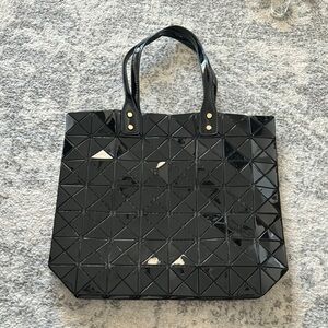 Geometric Black Tote Bag